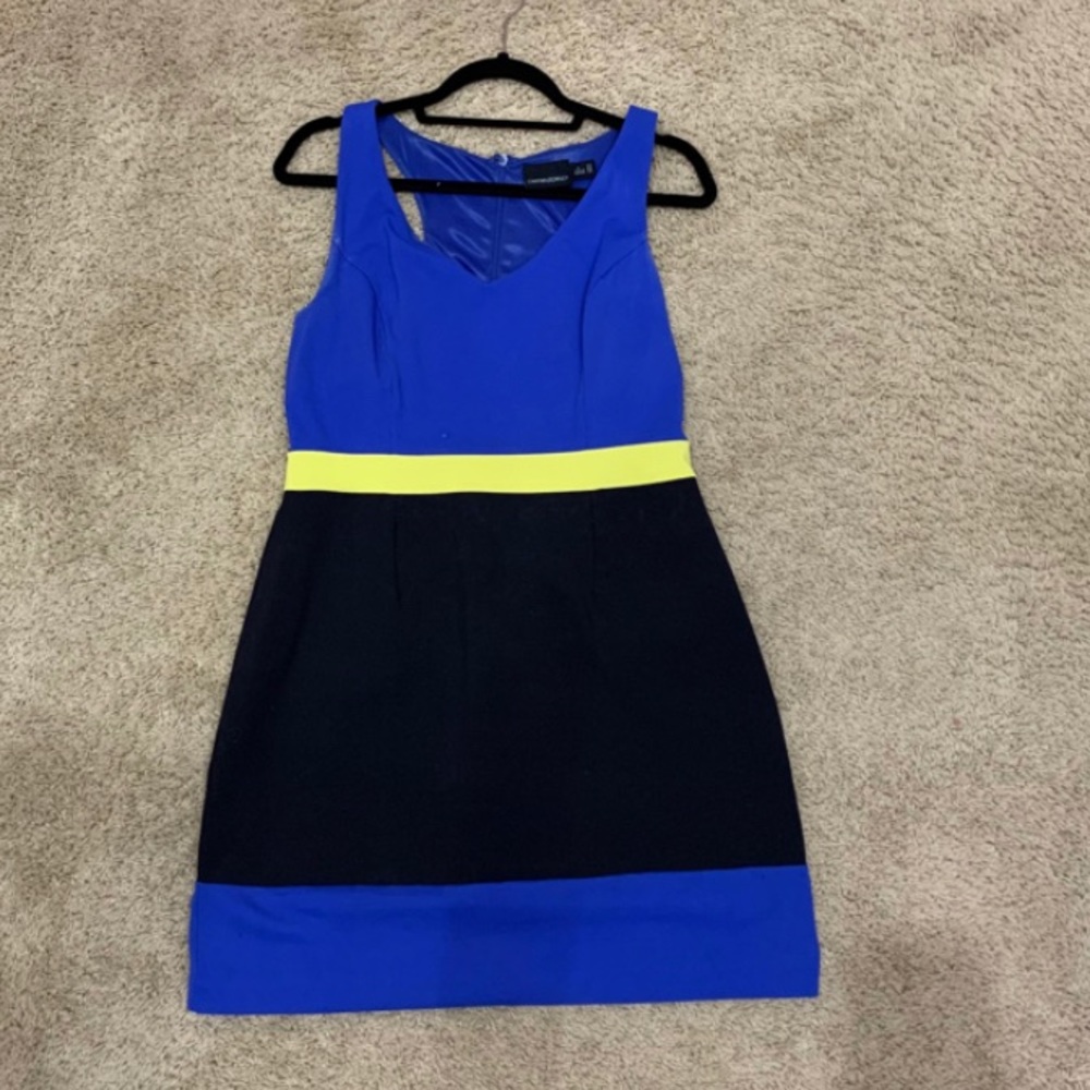 Cynthia Rowley blue/green/black size L dress